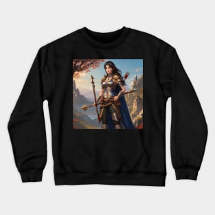Ancient Turkish Woman Warrior (ABAKAY) Crewneck Sweatshirt